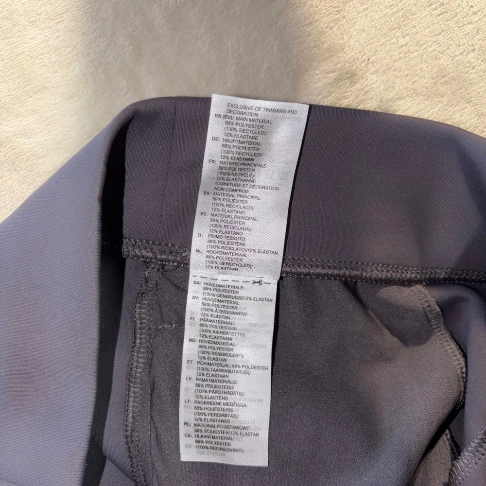 Adidas Womens Wide Leg Training Pants Gray Zip Pockets Size M Luxe Loose Sweat